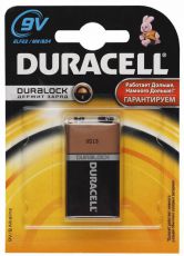 Батарейка Duracell Basic 6LR61-1BL / 6LF22-1BL 9V (1шт. уп)